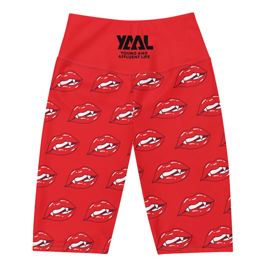 Red Moon Biker Shorts