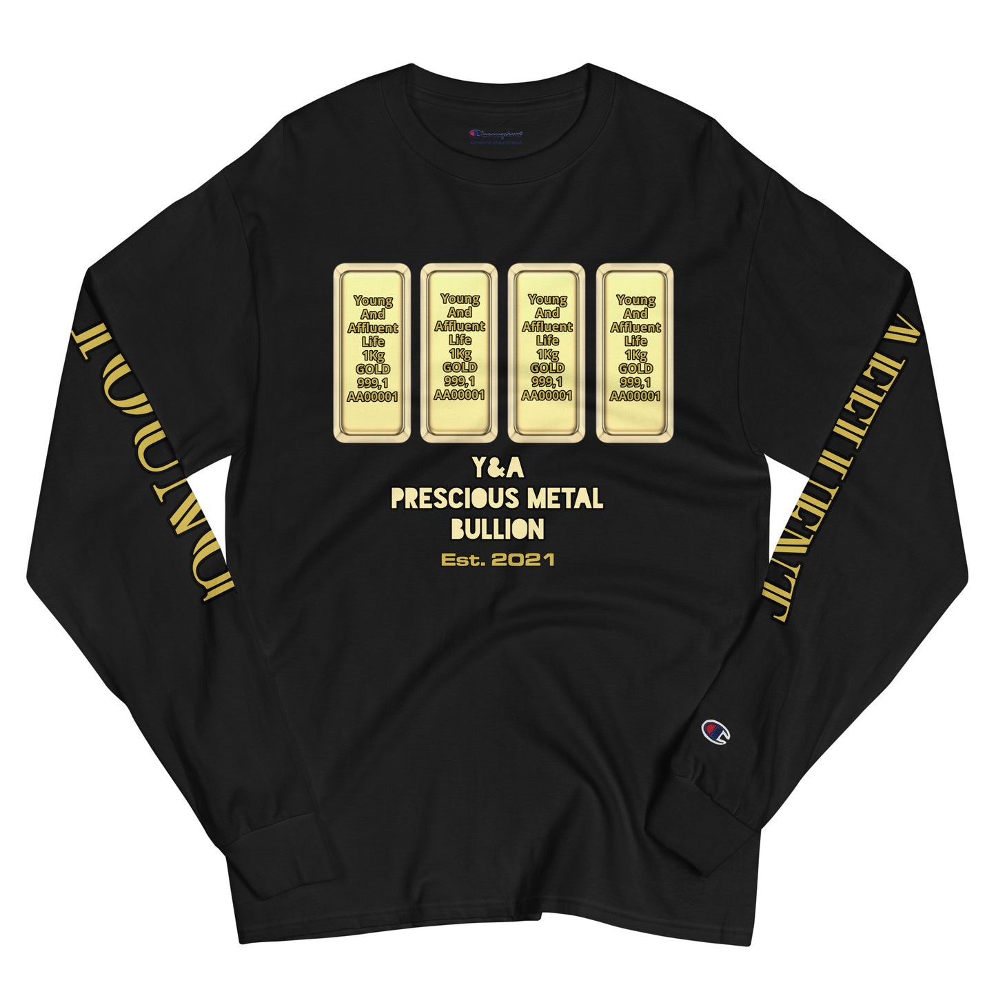 Champion Collab "Gold Bars" Long Sleeve Shirt