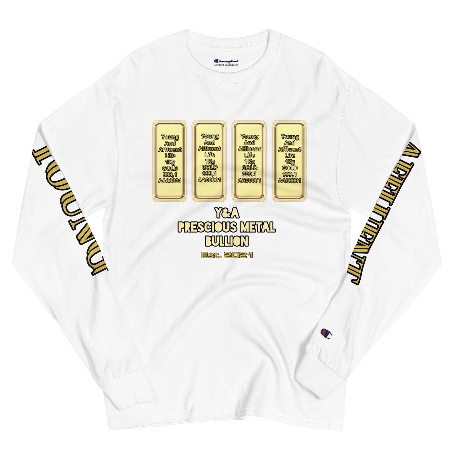 Champion Collab "Gold Bars" Long Sleeve Shirt